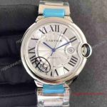 Replica Ballon Bleu Cartier Watch Stainless Steel Silver Dial Mens Watch
